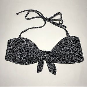 Roxy Medium black/white bikini top